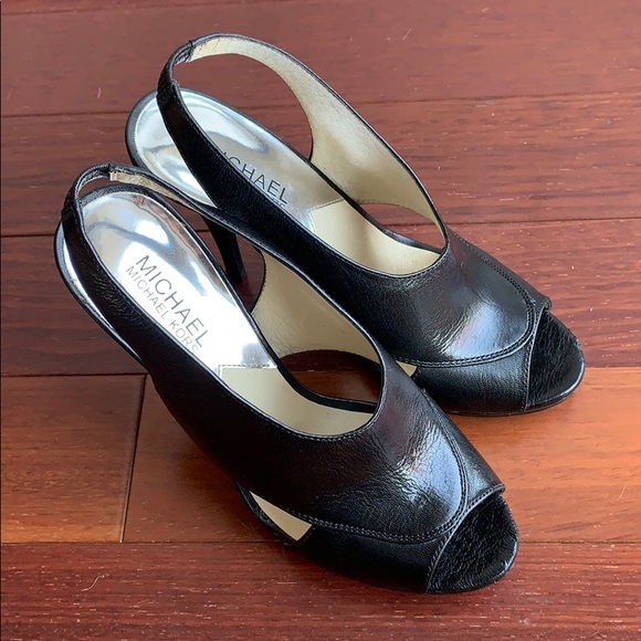 MICHAEL Michael Kors Shoes - Michael Kors peep toe slingback heels